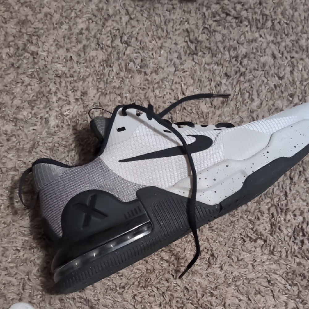 Nike Black and White Athletic Sneakers with Air Max Technology